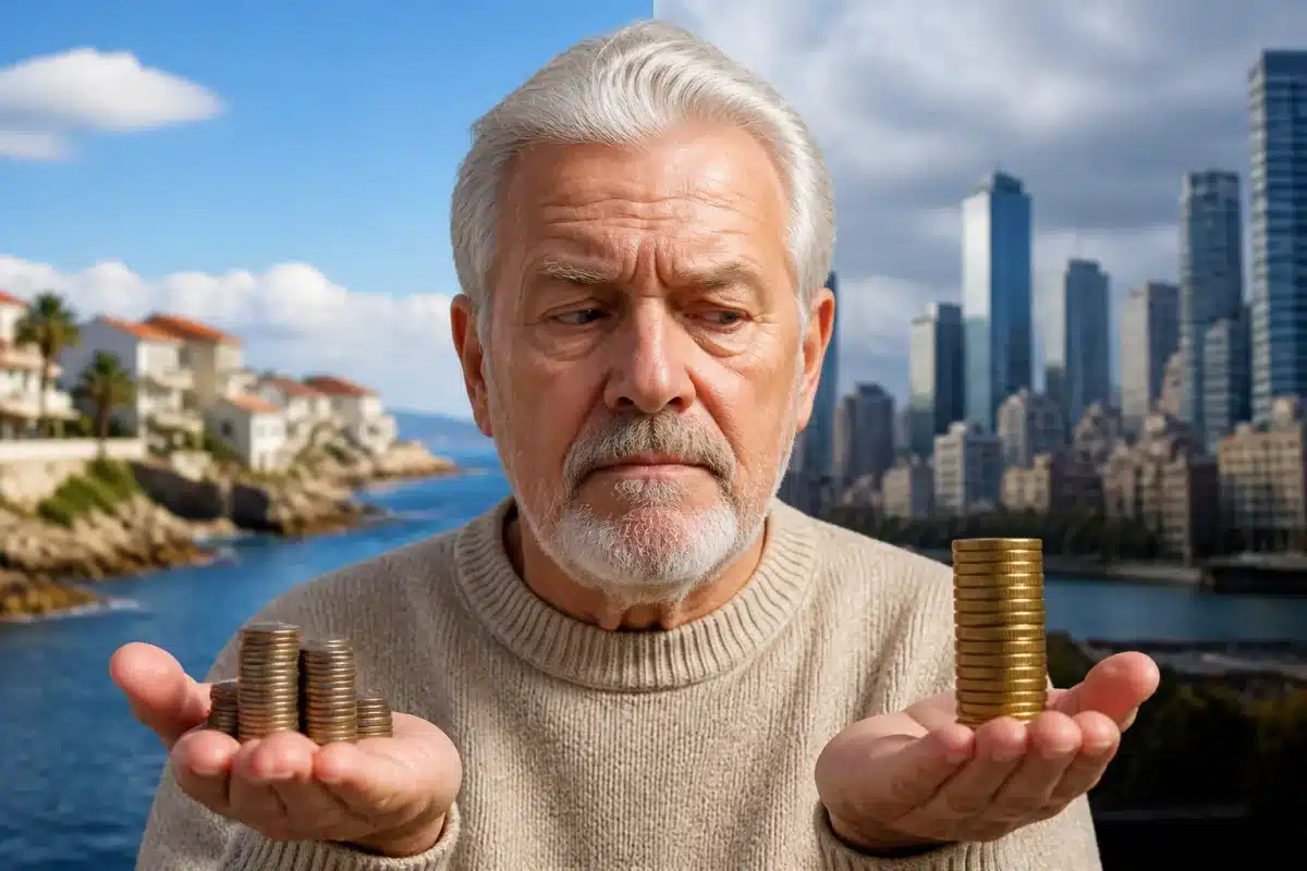 Comparaison financiere pension deux pays euros mensuels
