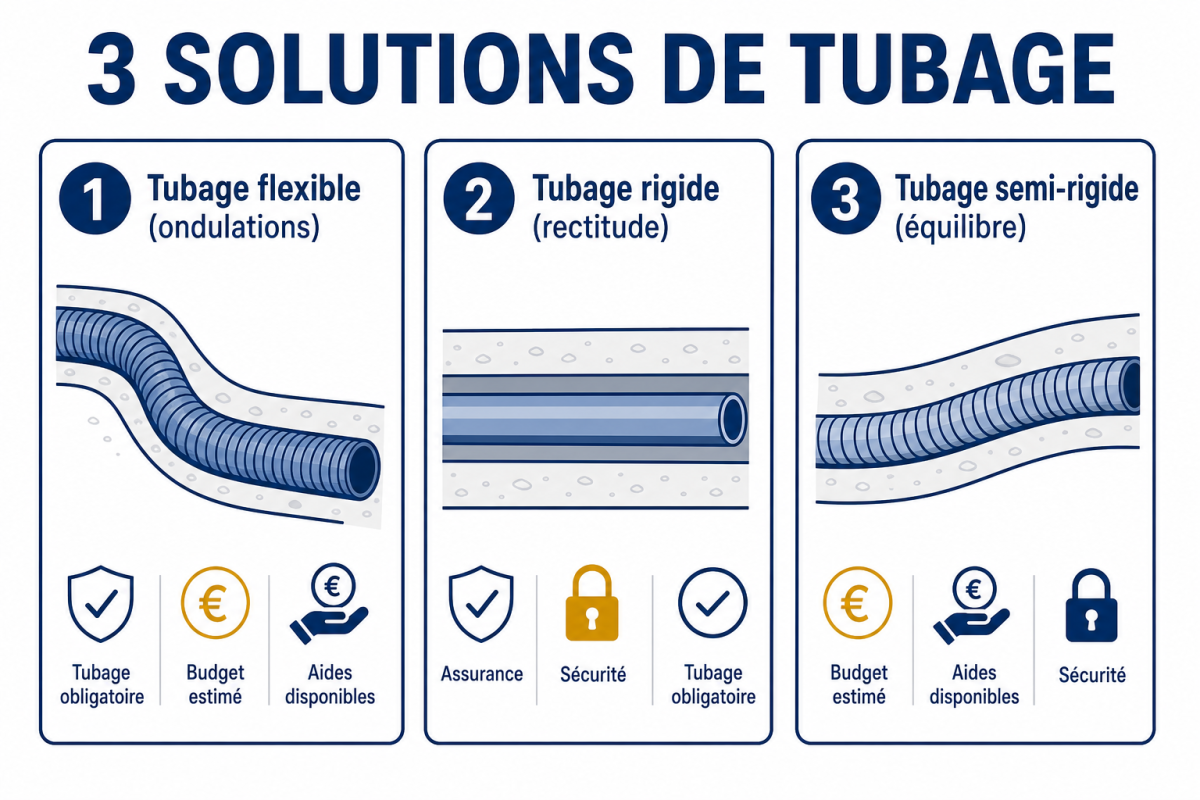 3 solutions de tubage