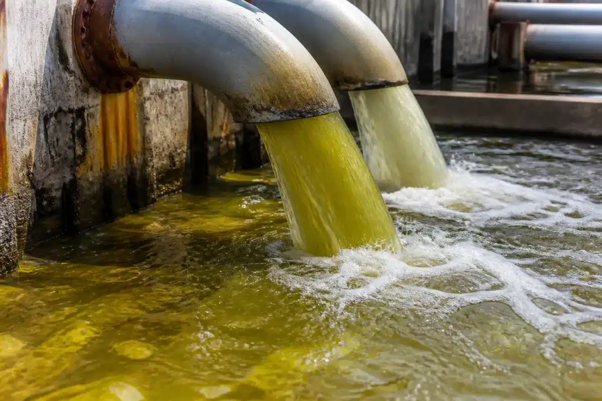 Tuyaux industriels de refroidissement avec liquide chimique contaminé