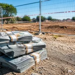 Argent empile devant terrain vide construction interdite